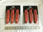 (6) New Tool Shop Utility Knives - Red All Fully Retractable, Blade Included!. Fixed Price $24.90.