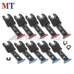 10 Pcs Extra Long Bi-metal Japanese Tooth Oscillating Saw Blades (5 RED+5 Blue). Fixed Price $23.59.
