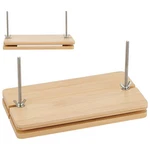 Wooden Book Press 9.3X5.9 Inch Portable Binding Flat Paper Office Supply. Fixed Price $26.07.