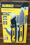 Dewalt 2 Pc. Folding Utility And Pocket Knife Set #DWHT10997. Fixed Price $24.68.