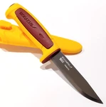Sweden Morakniv Yellow / Dala Red Stainless Steel Basic 546 Survival Knife. Fixed Price $18.95.