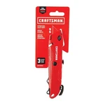 Craftsman CMHT10926 Retractable Utility Knife 3 Blade Storage Box Cutter Red. Fixed Price $14.99.