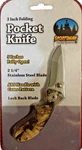 3 Sportsman Folding Pocket Knife 2 1/4" Stainless Steel Blade Camo Pattern. Fixed Price $6.98.
