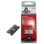 100 Pack Steel Back .009" Single Edge Razor Blades Scraper Cutter Straight Knife. Fixed Price $24.99.