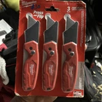 Milwaukee Fastback Compact Folding Utility Knife Set (3-PIECE). Fixed Price $30.00.