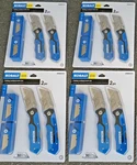 8) Kobalt Folding Lockback Utility Knife SET+(8PACK 200 Razor Blades). Fixed Price $29.99.