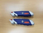 H-1469 Uline Blue & Red Knife With Soft Comfort Grip Handle "lot 2 "new". Fixed Price $15.99.