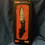 Icon Drop Point Knife With Ceramic Bearings New Box / Ships Fast! #70613. Fixed Price $29.99.