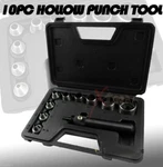 Heavy Duty 10 Pc Hollow Punch Kit W/case Tool Gasket Leather Rubber +. Fixed Price $26.59.
