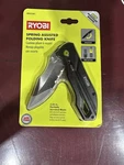 New Ryobi Spring Assisted Folding Knife RFK35A1. Fixed Price $20.00.