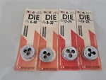 Vermont American Die Set: 5104 8-32, 5107 12-24, 5102 4-40, 5108 14-20 Of. Fixed Price $29.95.