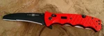 Sunex Al Mar 3.5 Inch Rescue Knife D2 Matte Black Titanium Combination Blade. Fixed Price $71.20.
