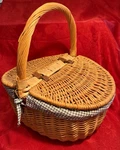 Summer Slice Picnic Basket Set Cups Napkins Plates & Shakers Tablecloth More. Fixed Price $49.99.