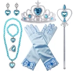 Yosbabe Princess Elsa Costume Dress Up Accessories For 3-10 Years Old, Blue. Fixed Price $14.52.