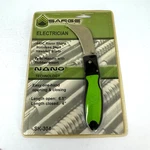 Sarge SK-304 Electrician Folding Knife 440C Razor Sharp Hawkbill Blade Brand New. Fixed Price $14.99.