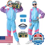 Timsophia 80S Tracksuit For Kids, 90S Outfits Boys Girls 6PCS Hip Hop Dance Cost. Fixed Price $54.62.