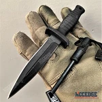 7" Tactical Knife Spearpoint Blade Double Edge Fixed Boot. Fixed Price $14.99.