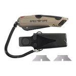 Spec Ops Safety Knife Box Cutter Self Retracting Blade Holster Lanyard K4. Fixed Price $26.24.