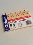 Vtg Oxford A-z Manila Card Guides Index Dividers 3 5 New Unopened. Fixed Price $9.50.