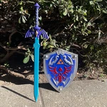 Legend Of Zelda Link Hylian Master Skyward Sword+shield Pu Foam Prop Costume Toy. Fixed Price $42.99.
