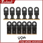 Findmall 12 Pcs Titanium Coated Universal Oscillating Saw Blades Metal Cutting. Fixed Price $16.04.