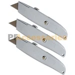 3X Utility Metal Cutter Knife Heavy Duty Box Retractable Razor Blade Lot. Fixed Price $10.79.