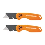 Klein Tools 44313 Folding Utility Knife, 2-PACK. Fixed Price $26.99.