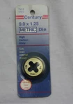 Century Metric Die #97613 9.0 X 1.25 High Carbon Alloy Brand New. Fixed Price $12.99.