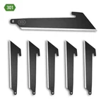 6 Outdoor Edge 3.0" Black Utility Replacement Blades For 3" Razor Lite Edcs. Fixed Price $14.99.
