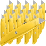 Reginary 20 Pcs Box Cutter Bulk Retractable Utility Knife Heavy Duty Aluminum. Fixed Price $48.43.