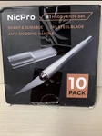 10 Pcs Pack Nicpro #1 Hobby Knife Set Sharp And Durable SK5 Steel Blade. Fixed Price $11.00.