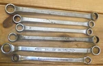 Lot Of Usa Made Double Boxed End Wrenches 9/16"-7/8" Mfd Sk Indestro Plumb RK3. Fixed Price $25.00.