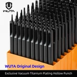 Wuta Leather Punches Round Hole Puncher Plating Titanium Hollow Tools Set. Fixed Price $20.99.