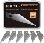 Nicpro 120PCS Hobby Blades #11 SK5 Utility Refill Set. Fixed Price $18.30.