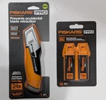 Fiskars Pro Retractable Utility Knife & 20-PACK Carbonmax Blades. New. Fixed Price $45.84.