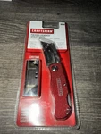 Sears Craftsman Nos Rare Red Folding Lock Back Utility Knife 94848 Suregrip. Fixed Price $59.95.