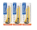 Cutter Knife Bazic Retractable Snap Off Utility Steel Top Multipurpose Set 3. Fixed Price $8.49.