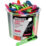 Allway K13-50 9MM 13-POINT Snap Off Knife Labelled (50/BUCKET)-50PK. Fixed Price $54.74.