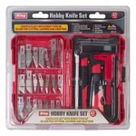 King 41PC Deluxe Craft Hobby Knife Set Precision Cutting Blade W/ Storage Case. Fixed Price $29.95.