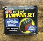 Pittsburgh #35121 1/4" Steel Stamping Set 36 Piece Number Letter Punch. Fixed Price $9.95.