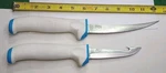 Vtg 2, American Angler, Fillet, Boning Knives, W/ Soft Molded Handles, China. Fixed Price $18.00.