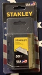 Stanley 11-937L Steel Drywall Utility Blades One Pack With 50. Fixed Price $16.33.