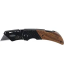 Husky Wood Handle Folding Lock-back Utility Knife. Fixed Price $19.99.