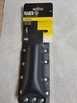Klein 5185 2-5/8" X 8-1/4" Riveted Black Leather Slotted Utility Knife Holder. Fixed Price $19.99.