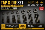 Set Bsb Bscy Cycle 26 Tpi Thread -1/4" To 3/4''-7 Sizes Taps &. Fixed Price $79.99.