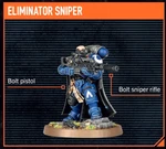 Eliminator Sniper Kill Team Starter Set Space Marines Heroes Warhammer 40K. Fixed Price $24.90.