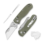 Kizer Bear Folding Utility Knife With 5 Blades Clutch Lock Edc Pocket. Fixed Price $66.81.