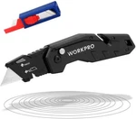 Workpro Folding Utility Knife Box Cutter With Belt Clip Quick-change Blade Black. Fixed Price $9.99.