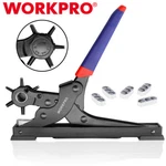Workpro Heavy Duty Desktop Leather Hole Set 6SIZE Rotary Belt Puncher. Fixed Price $34.99.