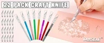 Exacto Knife Set For Crafting, Art & Leather - Precis Blades #. Fixed Price $7.79.